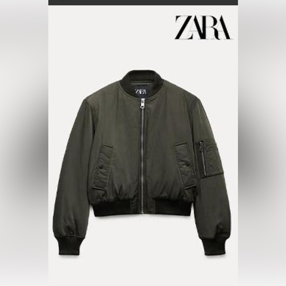 ZARA CROPPED JACKET - Picture 1 of 7